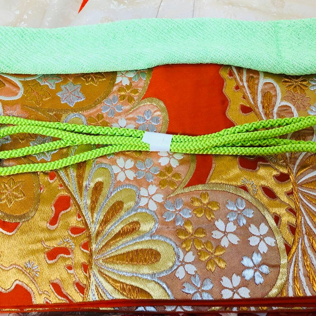 正絹振袖フルセット‼️愛らしいクリーム豪華絢爛菊梅薔薇金糸刺繍見惚れる⭐︎金彩金箔