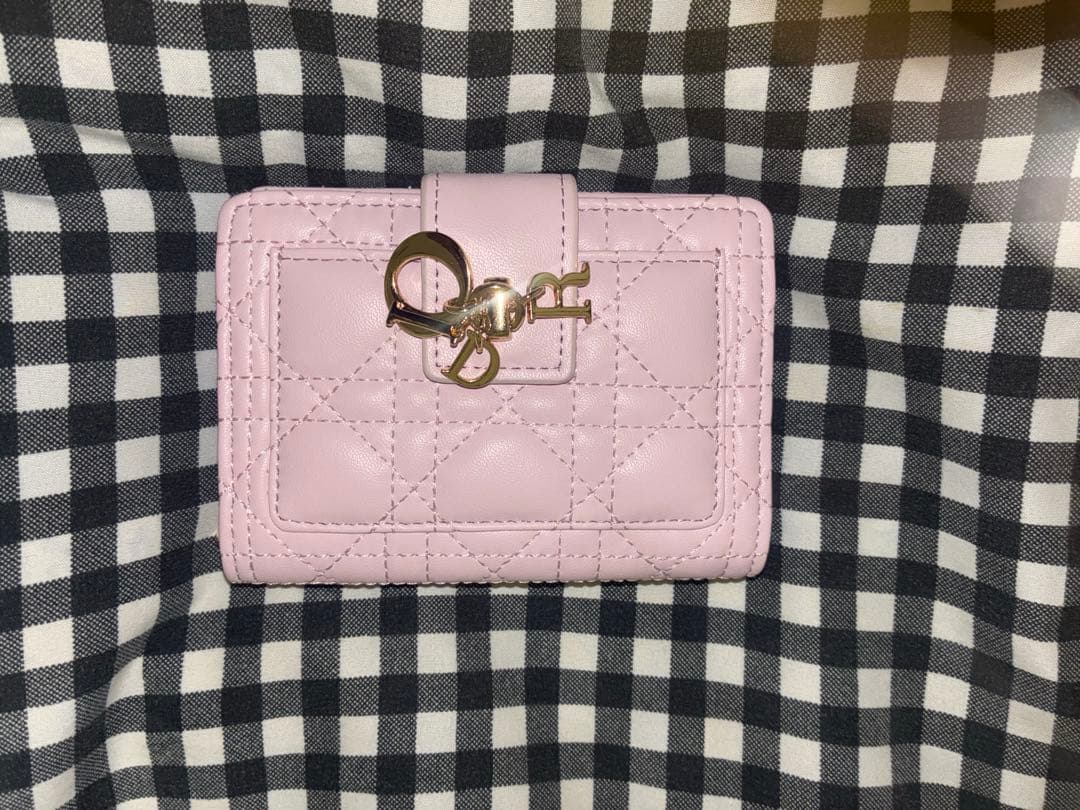 値下げ可 Dior クリスチャンディオール 二つ折り財布 ピンク