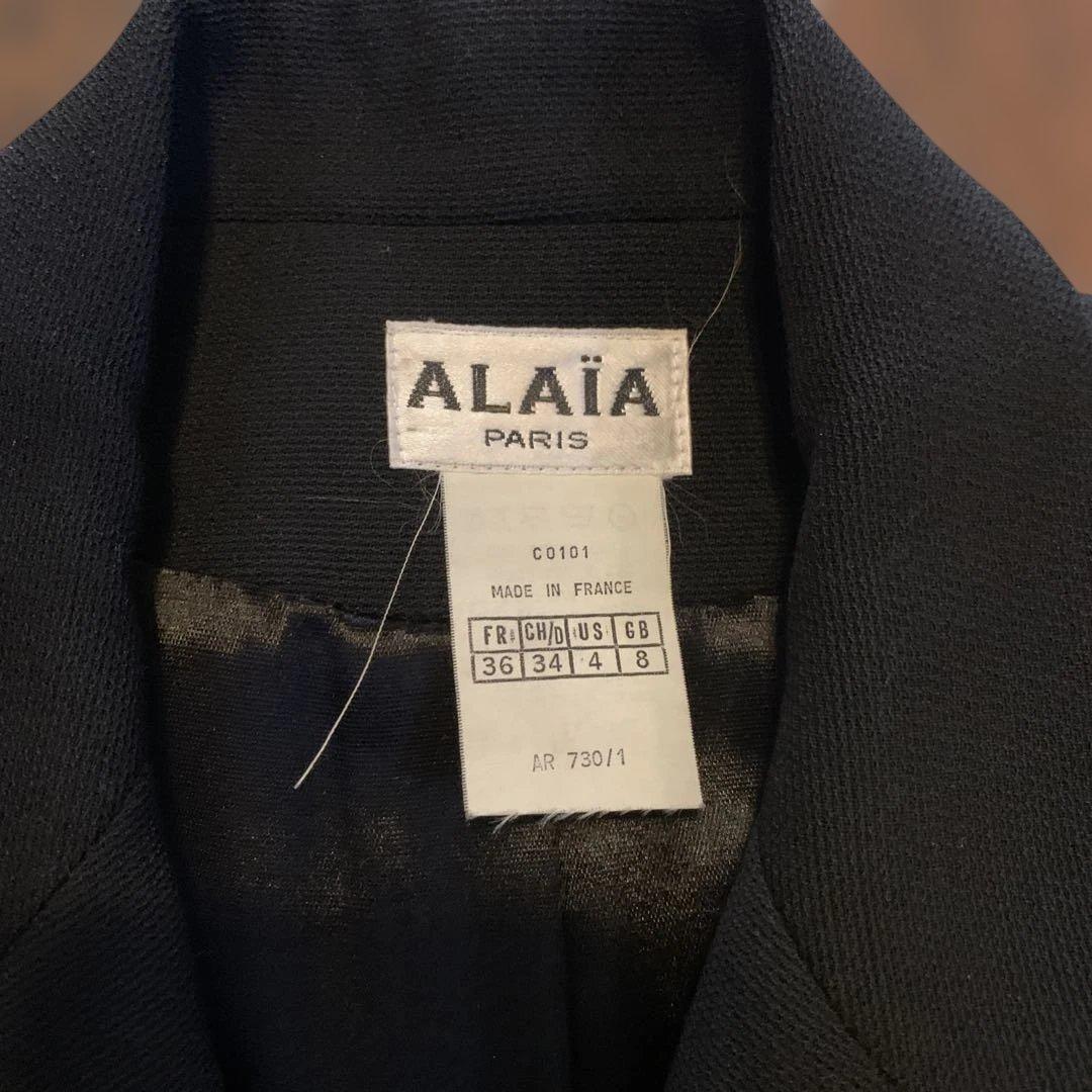 ALAÏA ブラック テーラードジャケット 36