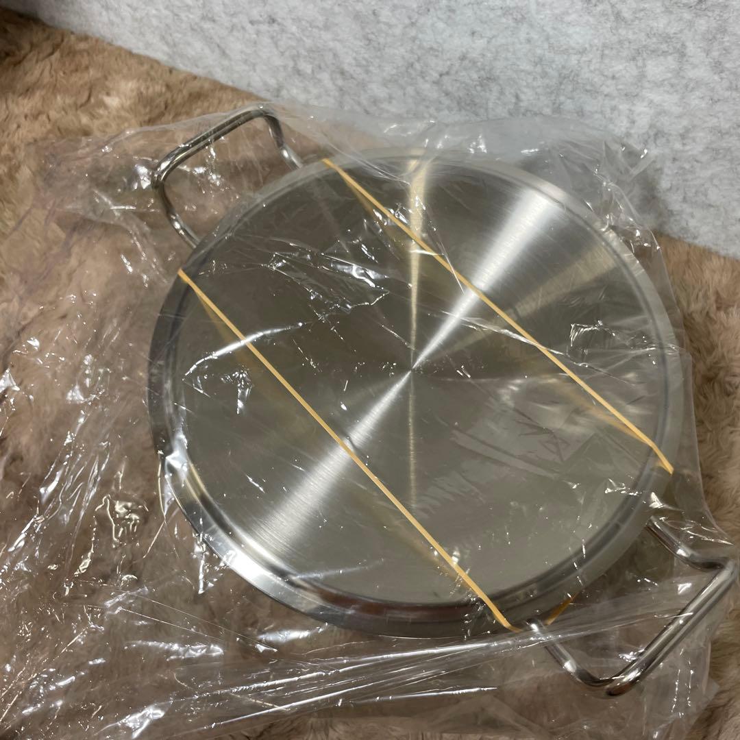 宮崎製作所 両手鍋 25cm 5.6L GEO-25T 銀