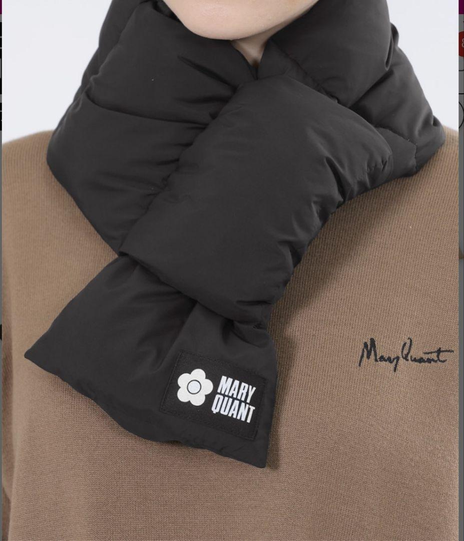 【タグ付き・未使用】MARY QUANT ポケットタブル マフラー・ブラック