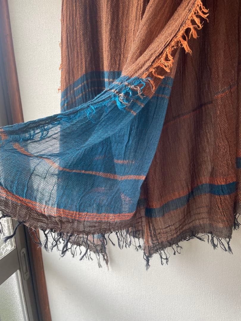 tamaki niime roots shawl big コットン。