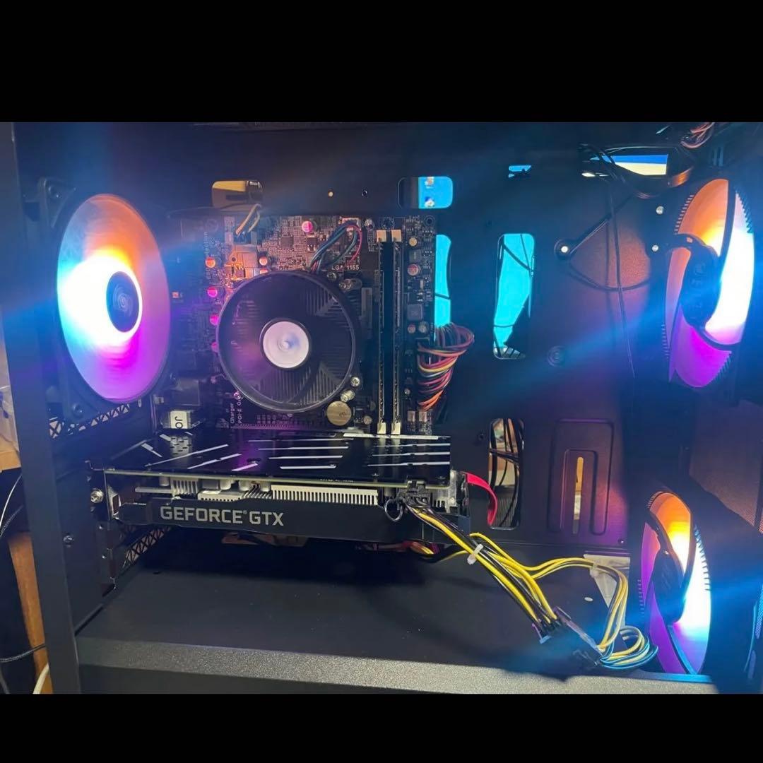 【快適✨️】GTX1660SUPER 搭載 LEDファン 自作ゲーミングPC