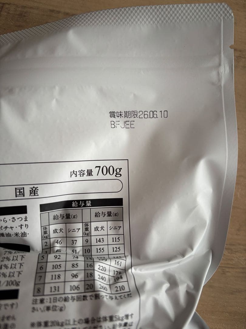 ドックフード工房☆犬用小粒馬肉700ｇ×4袋