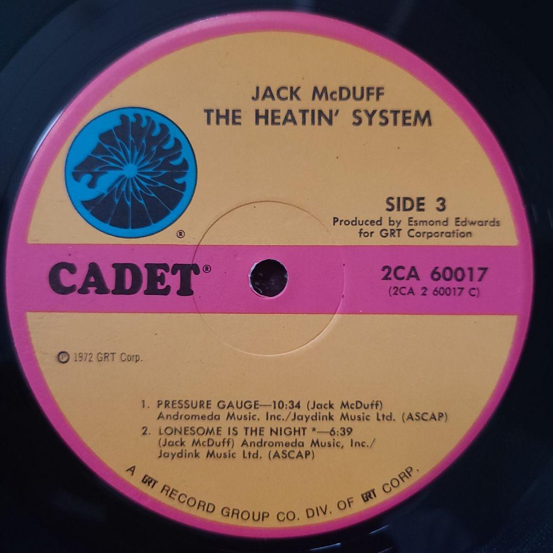 ★ＵＳオリジナル盤★『THE HEATIN SYSTEM』JACK McDUFF