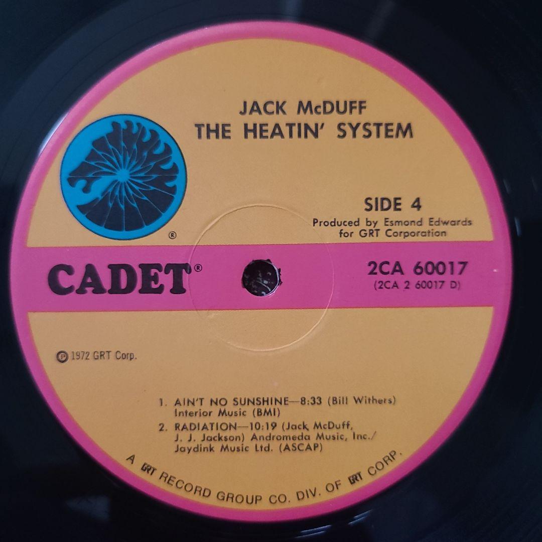 ★ＵＳオリジナル盤★『THE HEATIN SYSTEM』JACK McDUFF