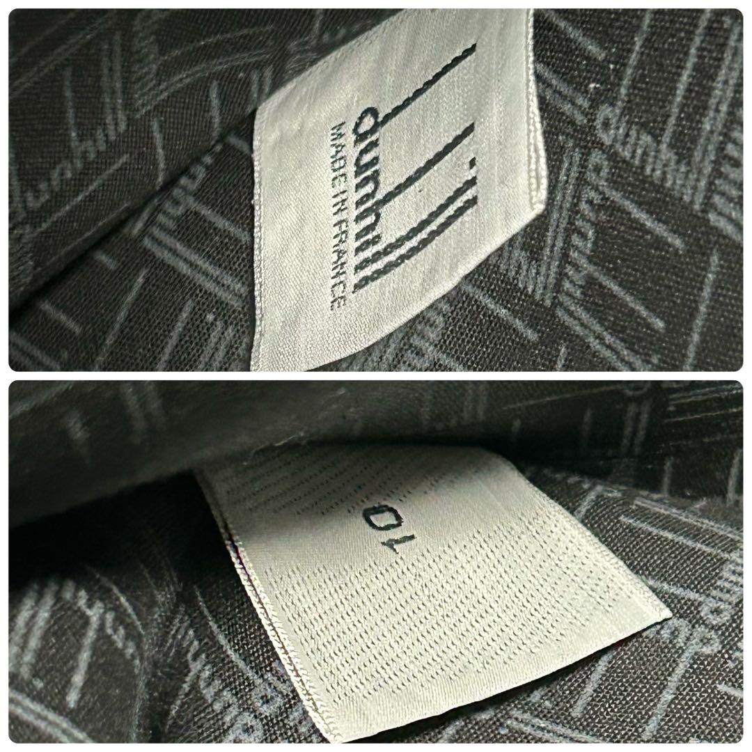 【極美品】dunhill ダンヒル ミニボストン PVC×レザー 黒 メンズ