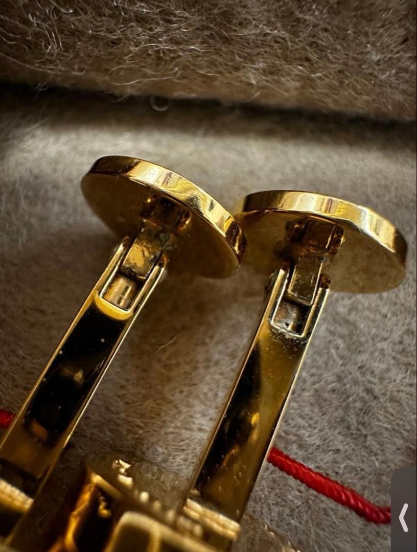 LOEWE／ロエベ　カフリンクス　カフス　ゴールド