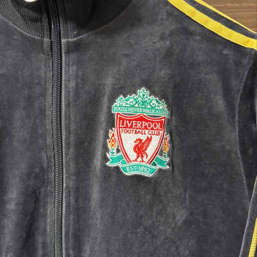 00s adidas Liverpool トラックジャケット Sサイズ ベロア