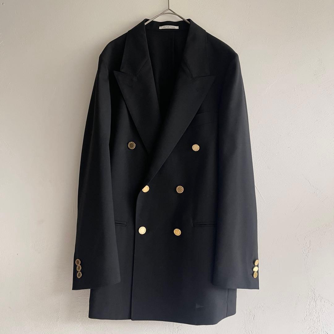 COUTURE D’ADAM 金ボタン ダブルジャケット 黒 極美品 2025