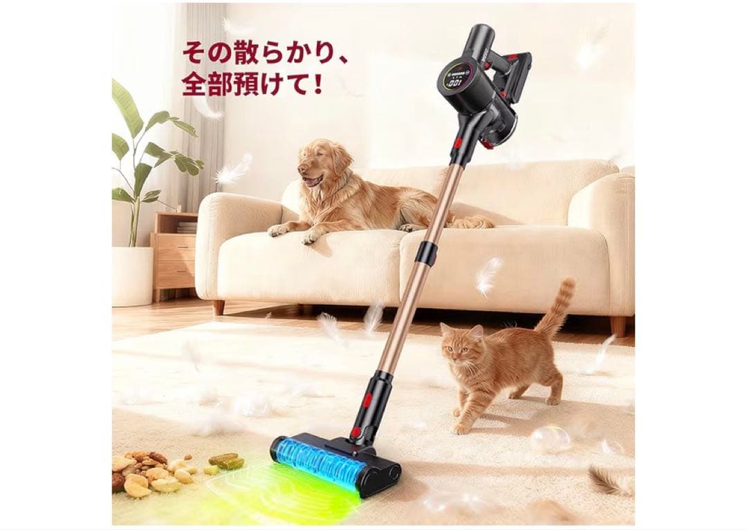 コードレス掃除機 スティッククリーナー 軽量 本体 AIチップ搭載