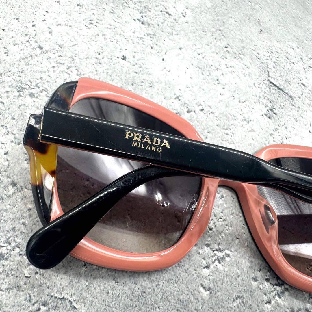 PRADAプラダ SPR16U-Fラウンド サングラス ブラックべっ甲