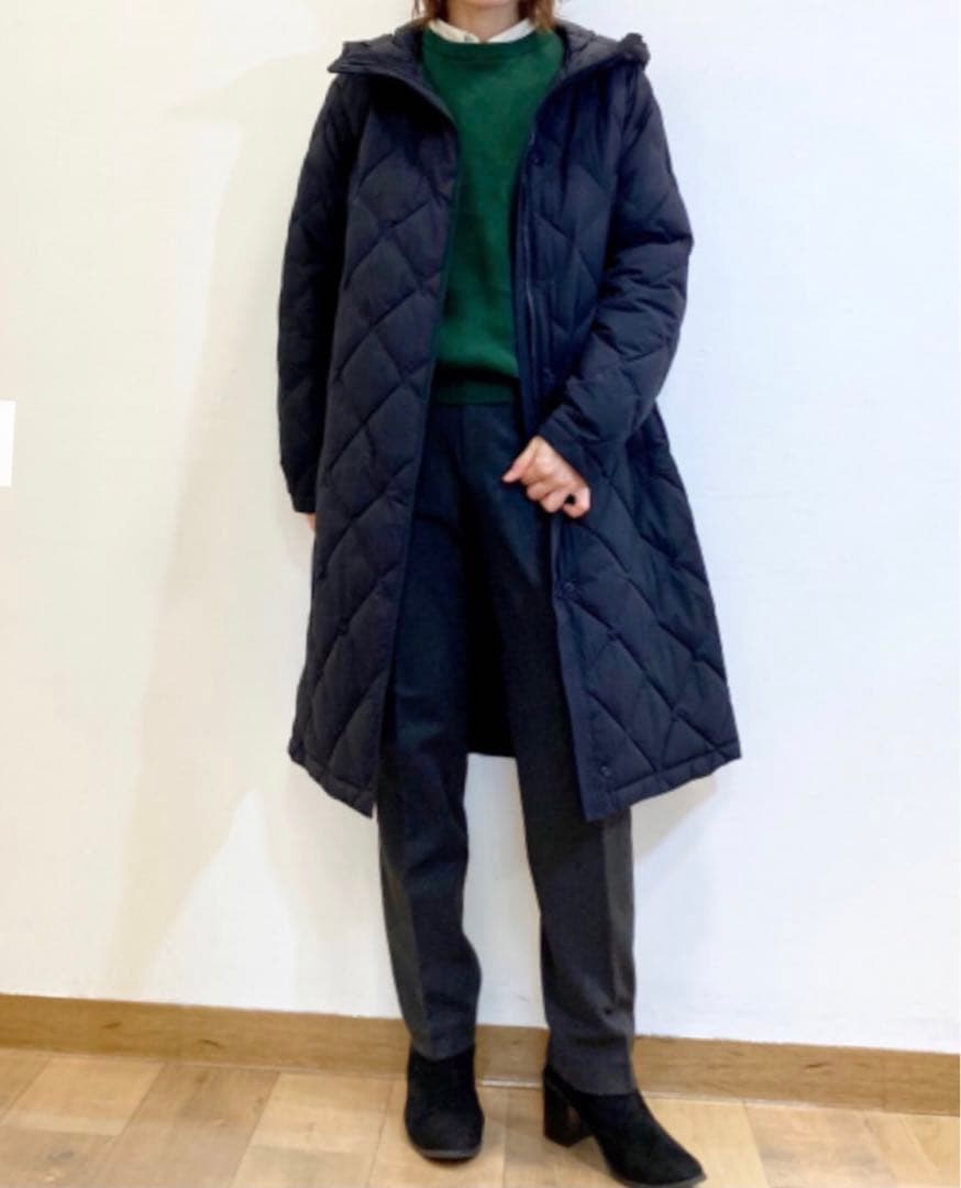 UNIQLO パフテックロングコートリラックスフィット XL BLACK