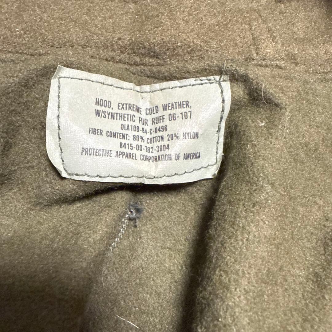 80s US ARMY m65 フィッシュテール パーカー フード　03