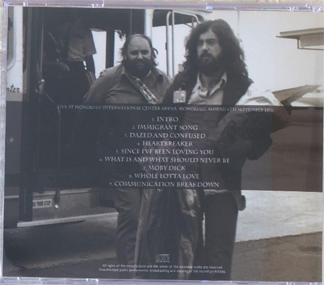 CD＋DVD！LED ZEPPELIN/ Honolulu 1970
