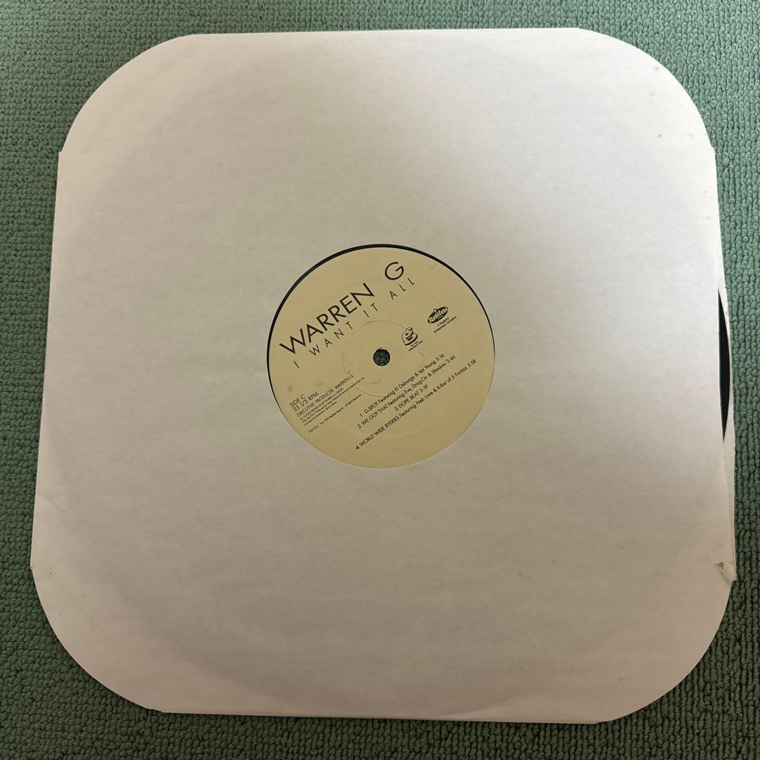 WARREN G『I WANT IT ALL』LP アナログ レコード
