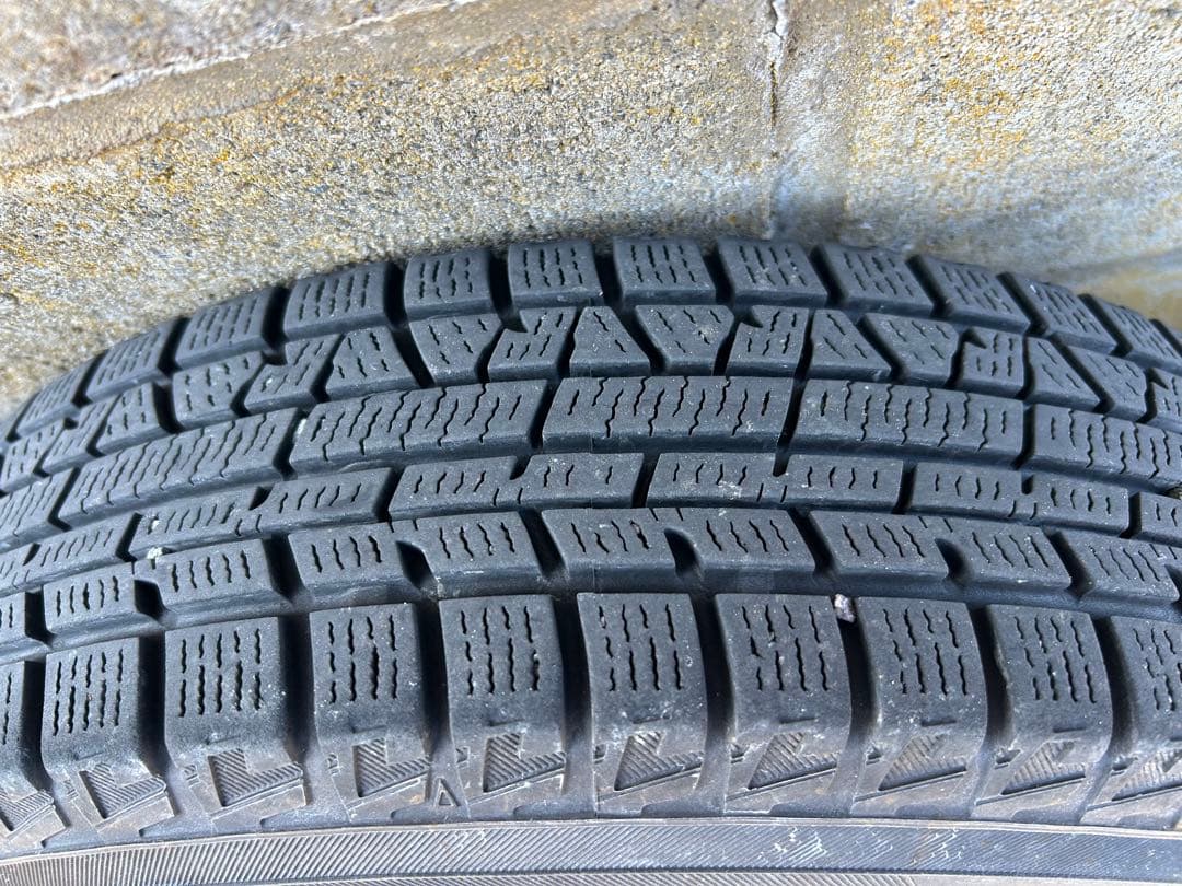 145/80R13　社外13インチアルミ　スタッドレスタイヤ4本セット　溝あり