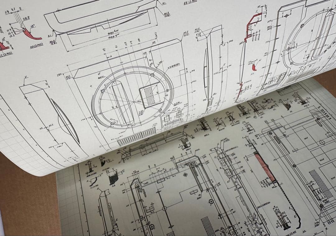 セガ　メガドライブ　特典冊子 プロジェクトM5関連図面集成&図面ポスター