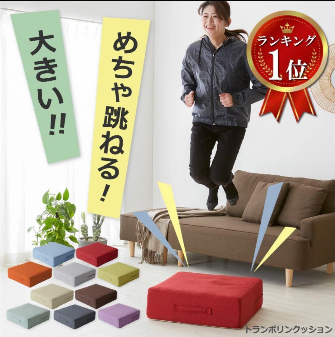 ◆ほぼ未使用美品◆トランポリンクッション 高反発 58×58cm 運動ダイエット