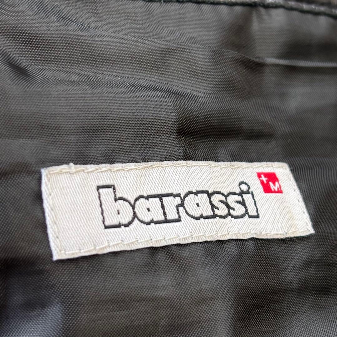 【barassi】バラシ高級 羊革 リアルレザーパンツ ブラック 黒W85