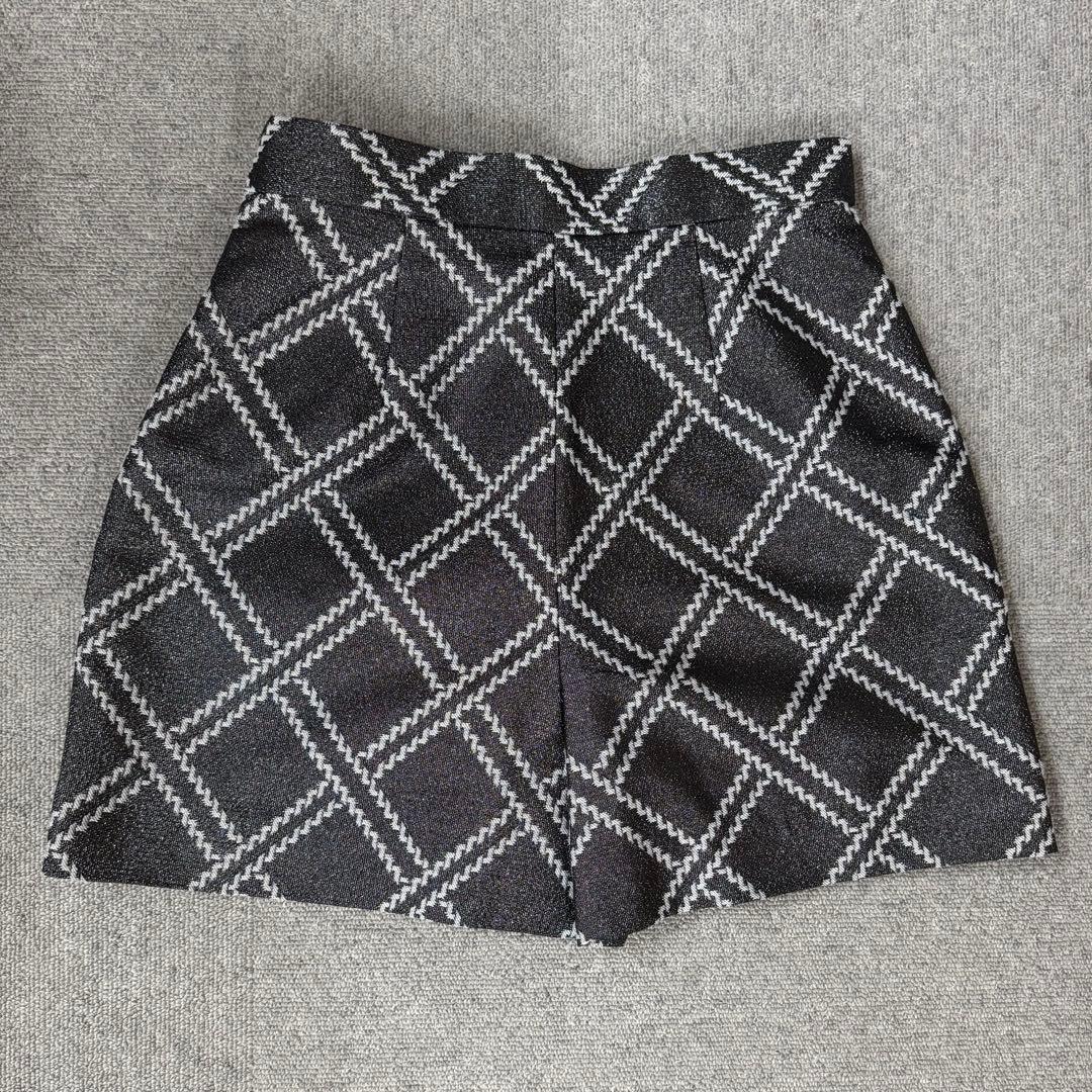sheller メタリックラインキュロット