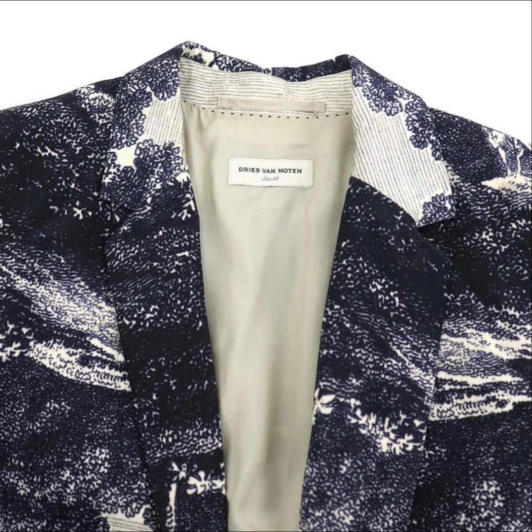 DRIES VAN NOTEN 17-18AW ロングコート　プリント　アウター