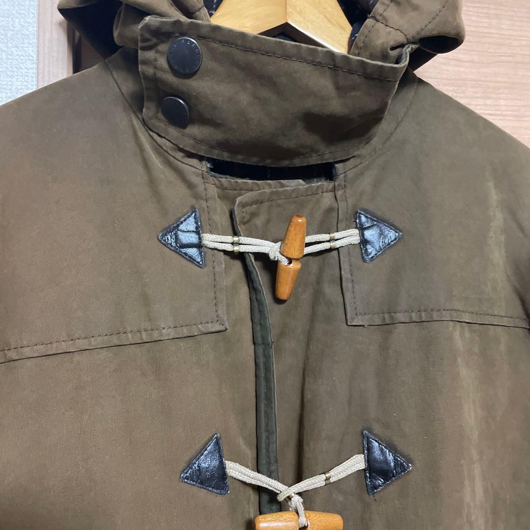 00年代 英国製 Barbour バブアー ワックスコットン ダッフルコート