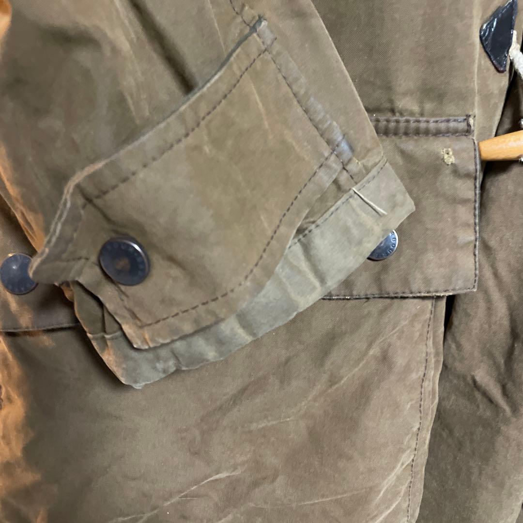 00年代 英国製 Barbour バブアー ワックスコットン ダッフルコート