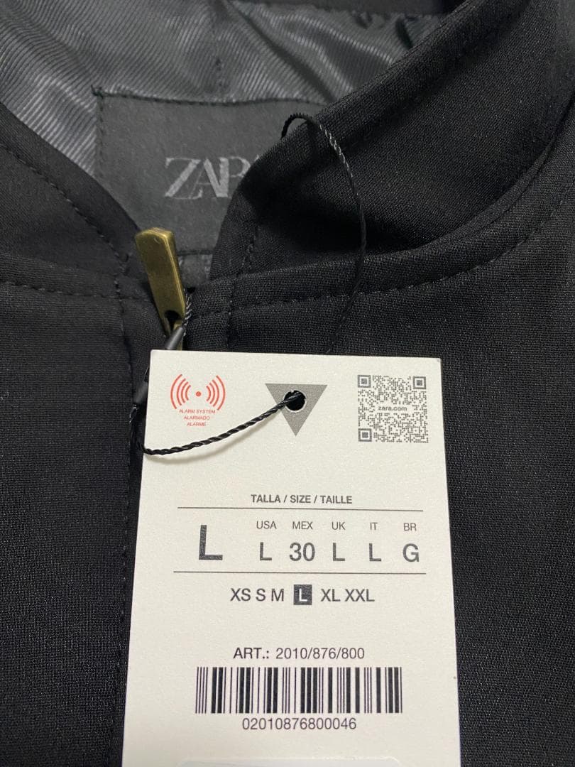 新品 ZARA ナポレオンジャケット ボタン付きフィットブレザー L