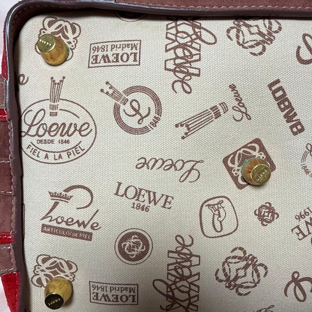 LOEWE ロエベ 160周年 ドクターズバッグ キャンパス レッド