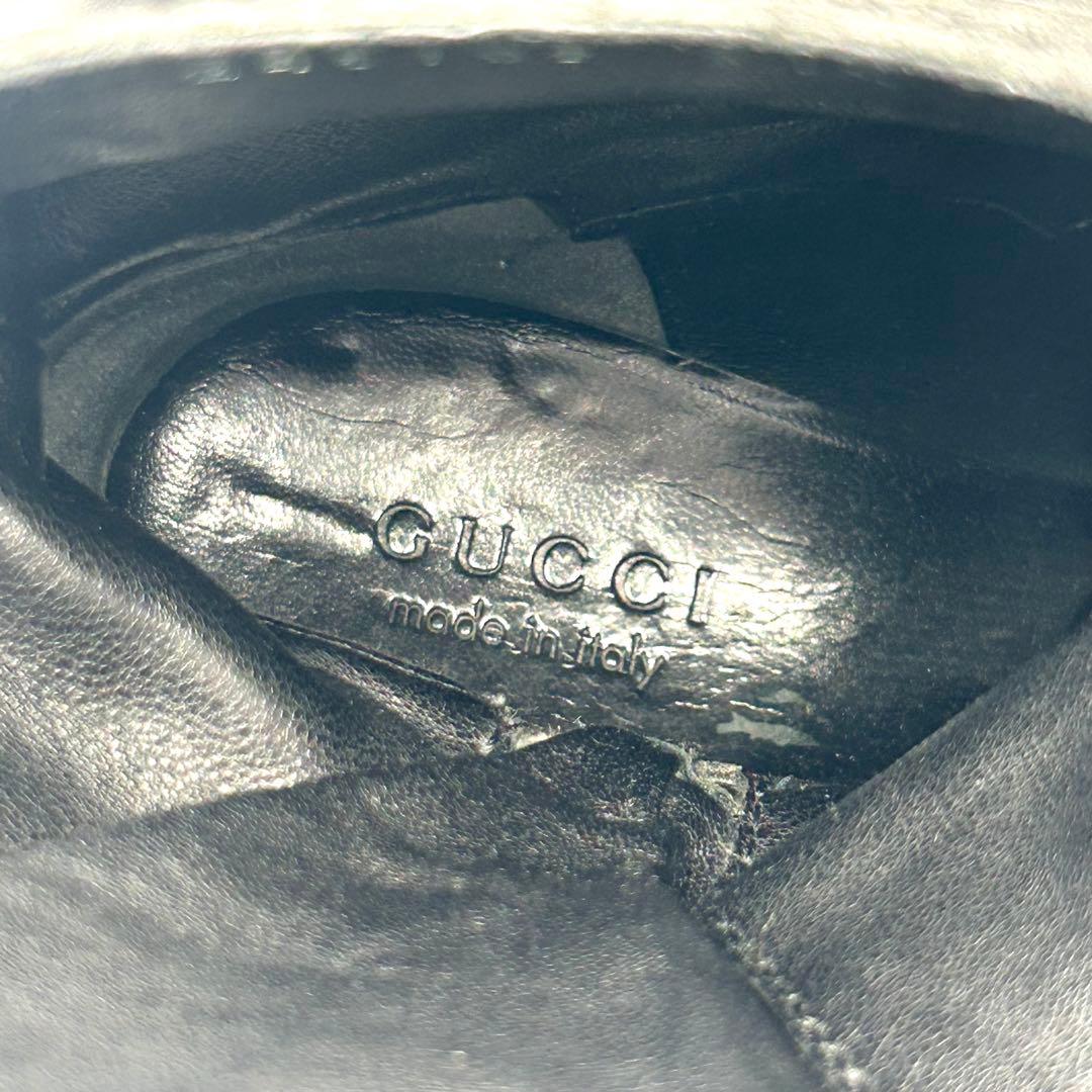 GUCCI グッチ エンジニアブーツ ベルト サイドジップ レザー 23.5