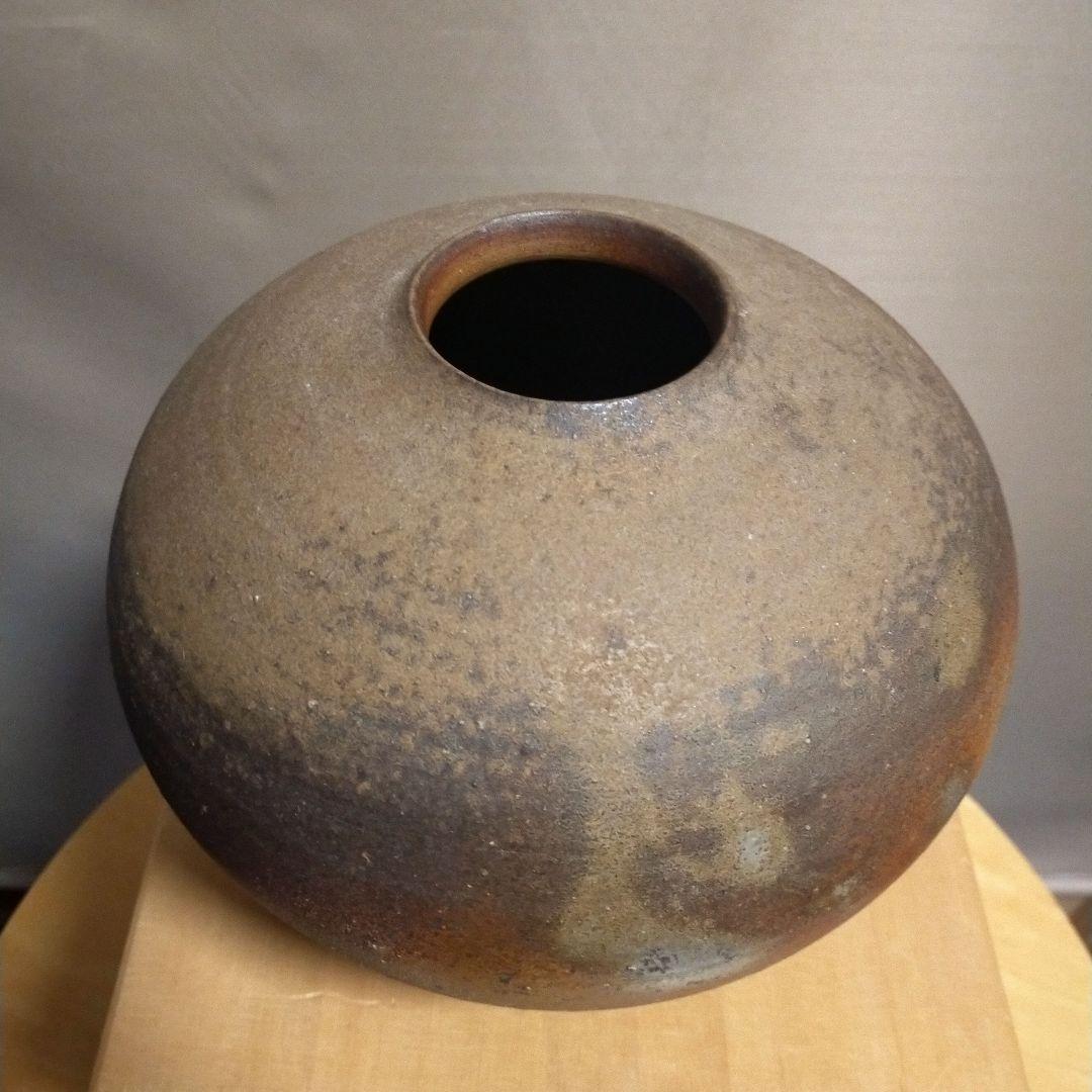 美品★備前焼 壷 花瓶★大友久作 ★箱付き