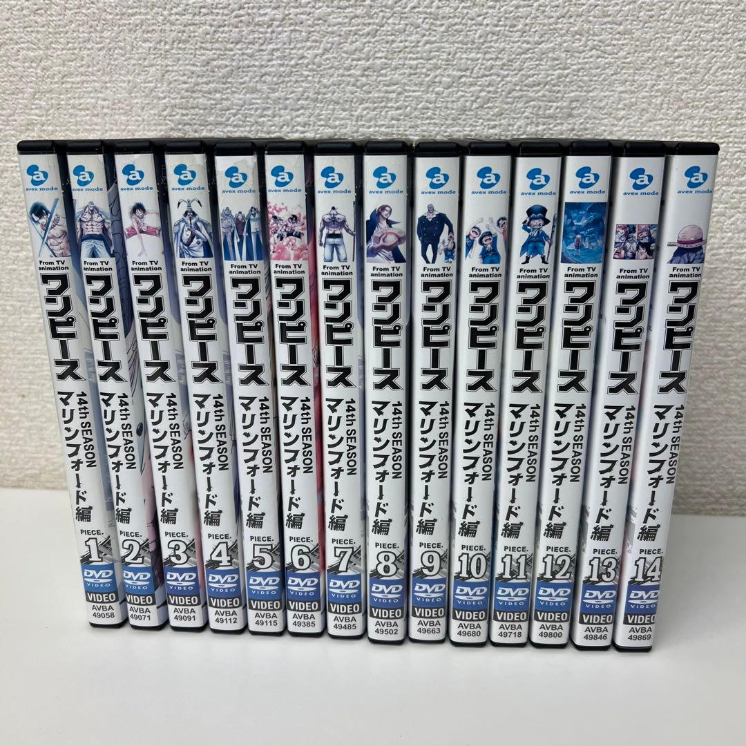 値下げDVD 全14巻セットONE PIECEワンピース14THマリンフォード編