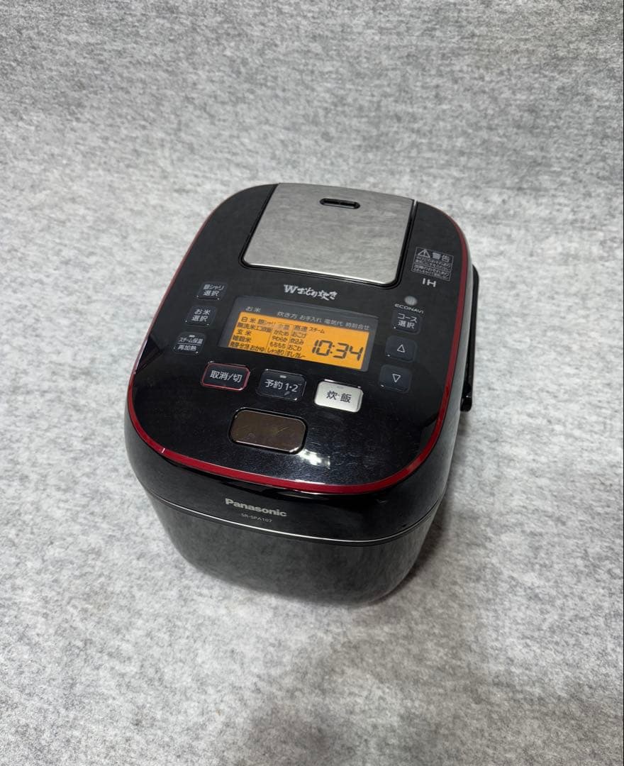 Panasonic スチーム＆可変圧力IHジャー炊飯器 SR-SPA107