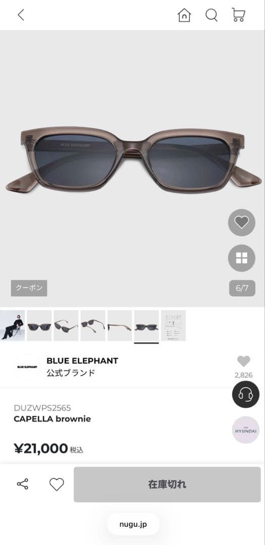 新品 BLUEELEPHANT ブルーエレファント サングラス