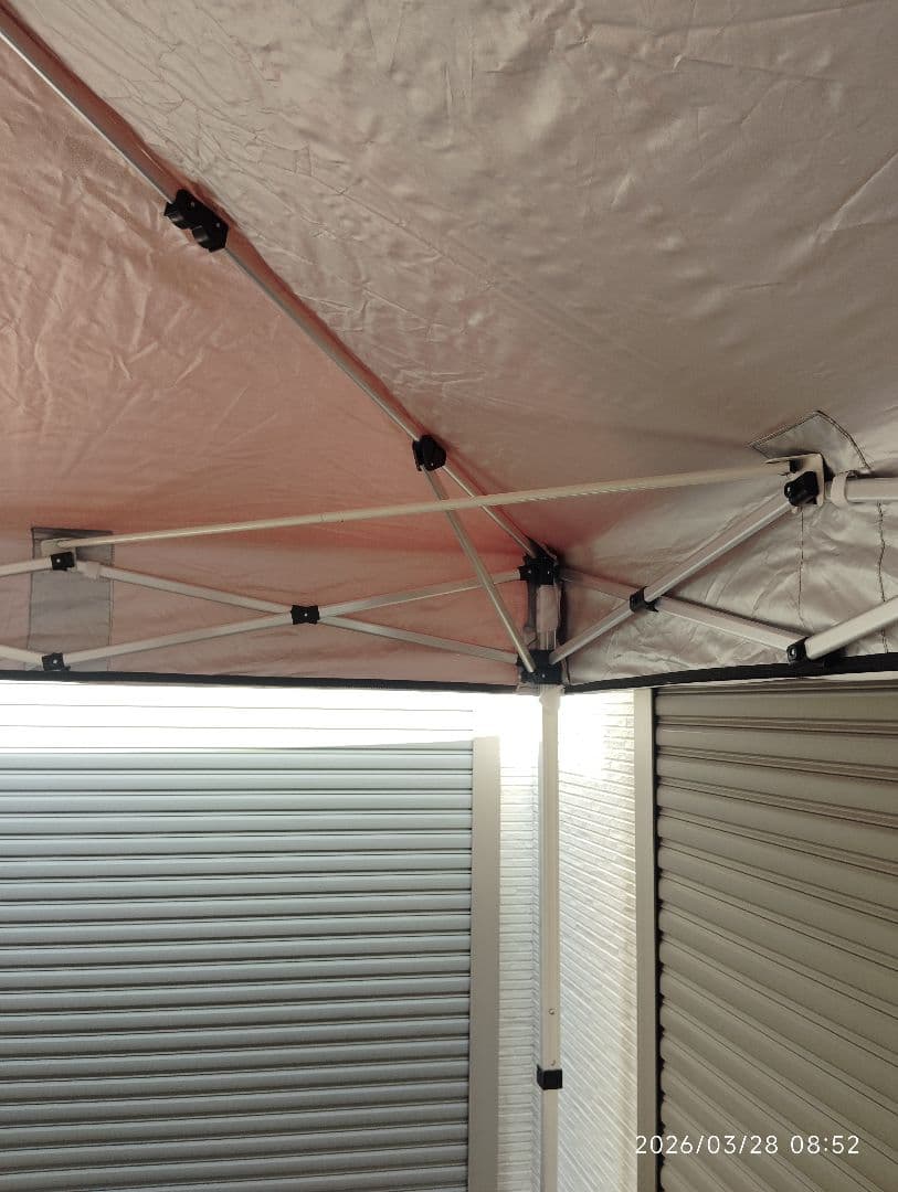 FIELDOR ワンタッチタープ 2.5m x 2.5m サイドシート2枚付