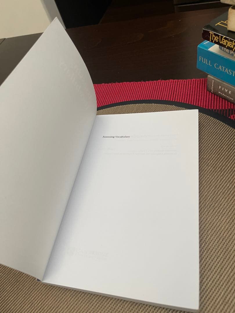 洋書 Assessing Vocabulary by John Read