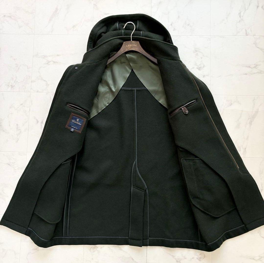 美品　ブルックスブラザーズ　カシミア　ダッフルコート　ダークグリーン　3Lサイズ