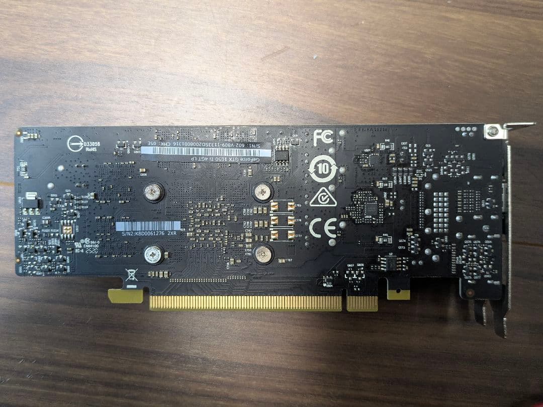 msi GTX1050Ti 4GB LP 分解整備済