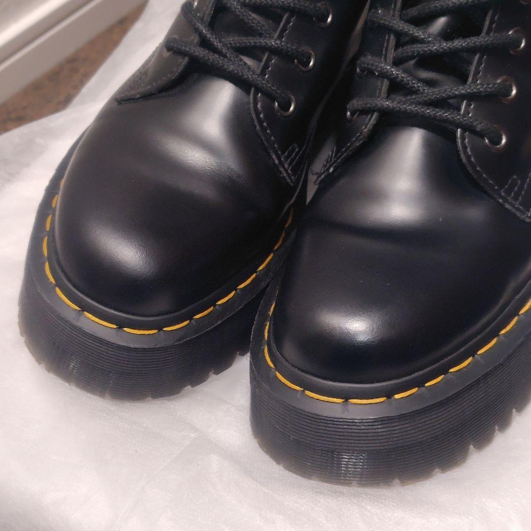 極美品☆Dr.Martens JADON 本革 厚底 サイドジップ ダブルソール