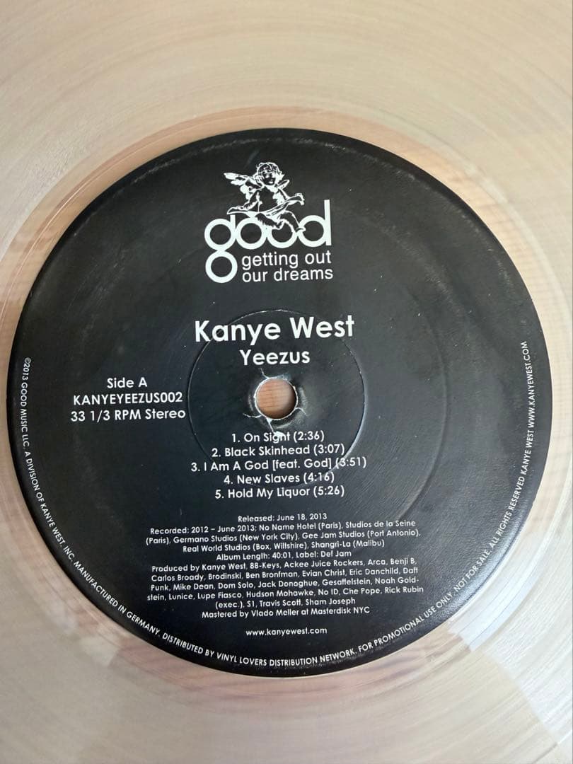 カニエウェスト　YEEZUS アナログ レコード LP vinyl