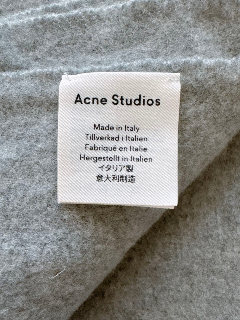 Acne Studios フリンジウールスカーフ　オーバーサイズ 200x70