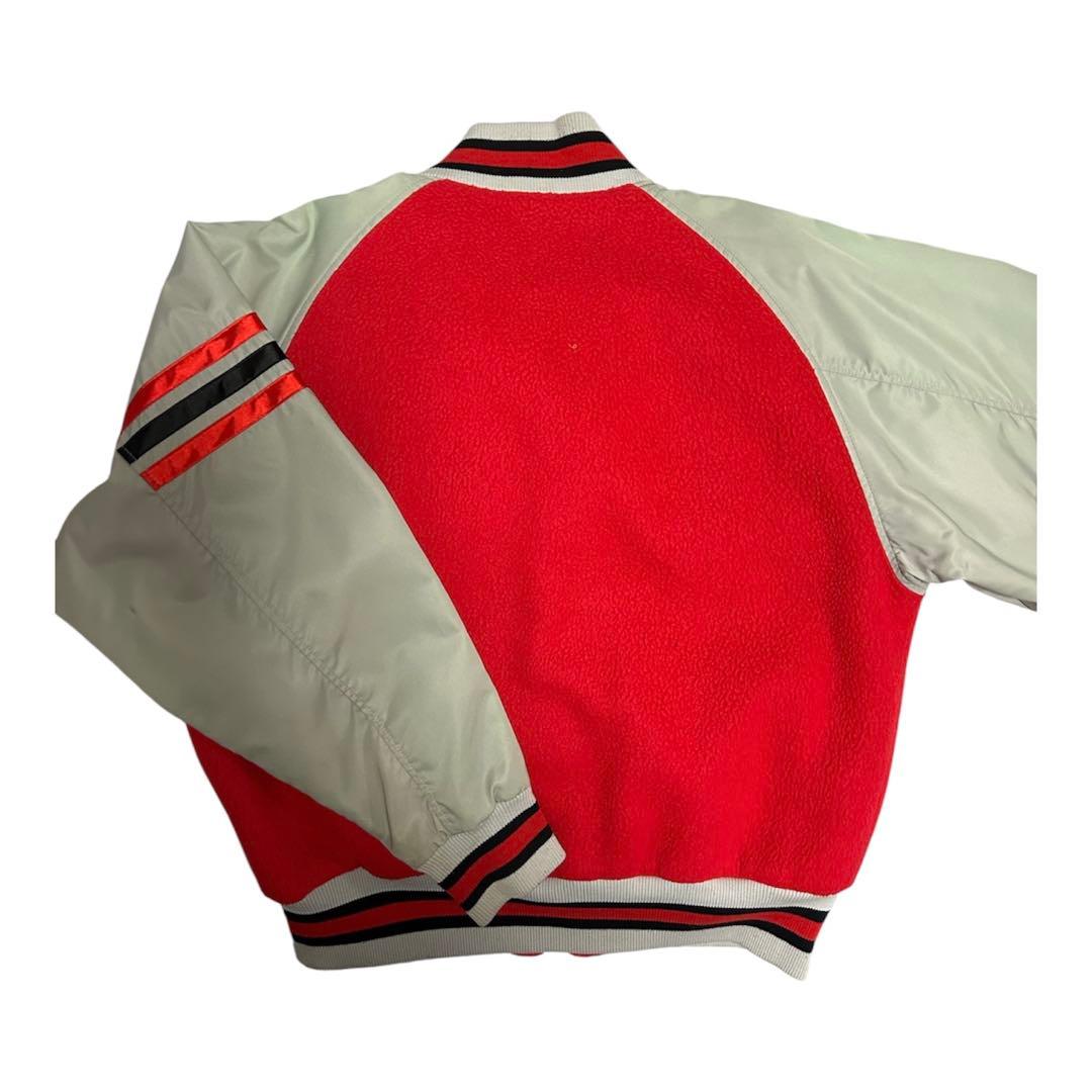 70s~90s 【adidas】ジャンパー レッド/グレー　古着
