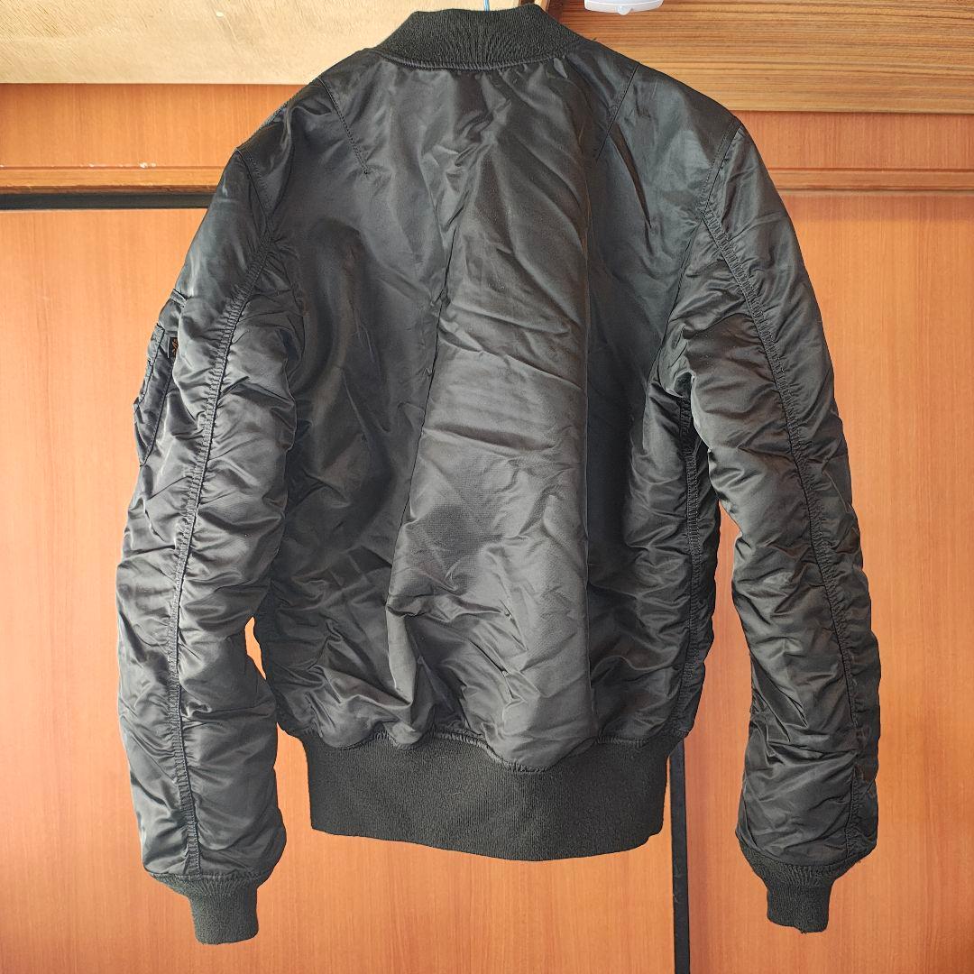 美品 人気色 アルファ MA-1 フライトジャケット Mサイズ ブラック