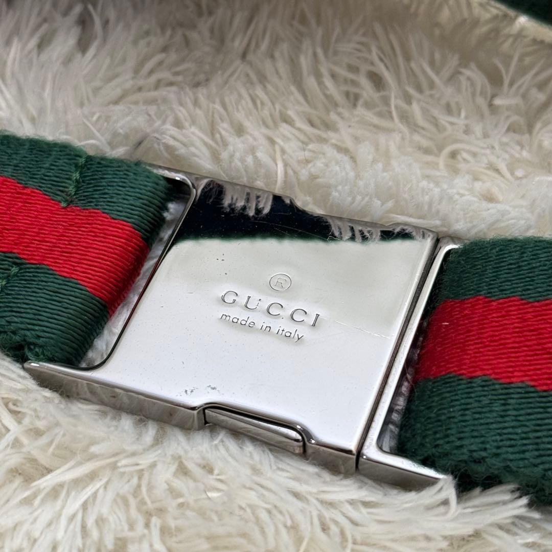 GUCCIグッチ ボディバッグ シェリーラインウエストポーチ GGキャンバス