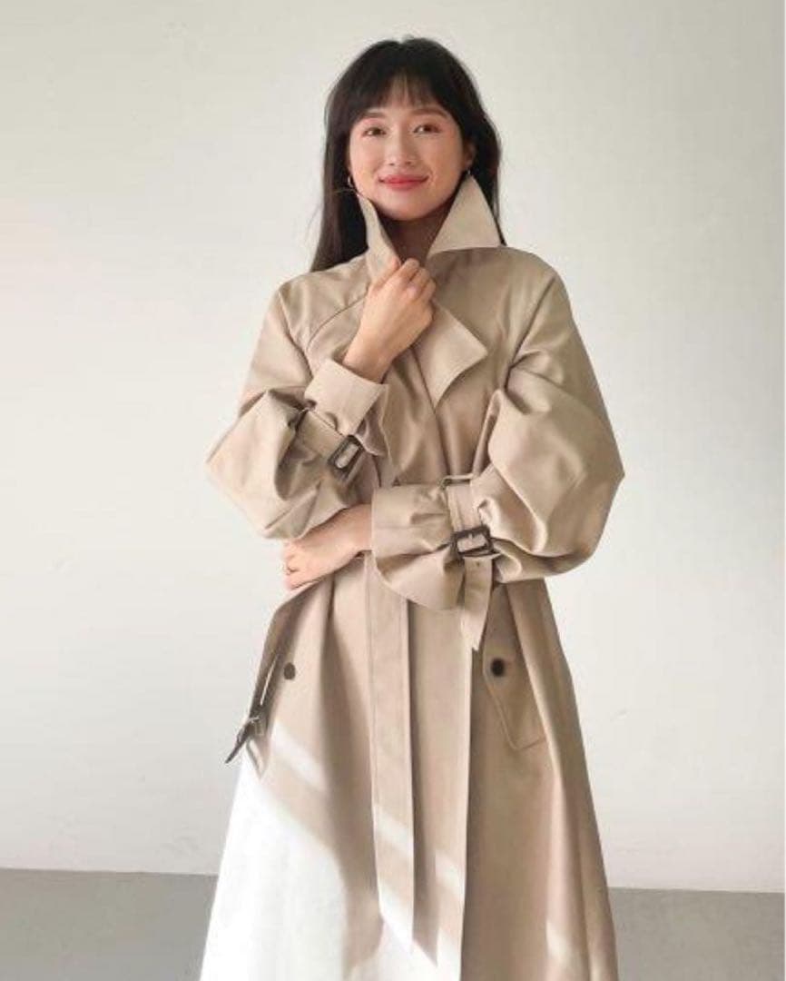 トレンチコート ロング ライトベージュ　Stylevoice for xxx