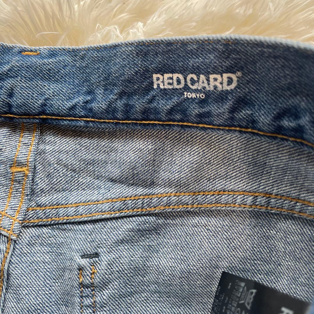 RED CARD レッドカード　ストレートデニムパンツ ライトブルー 24インチ