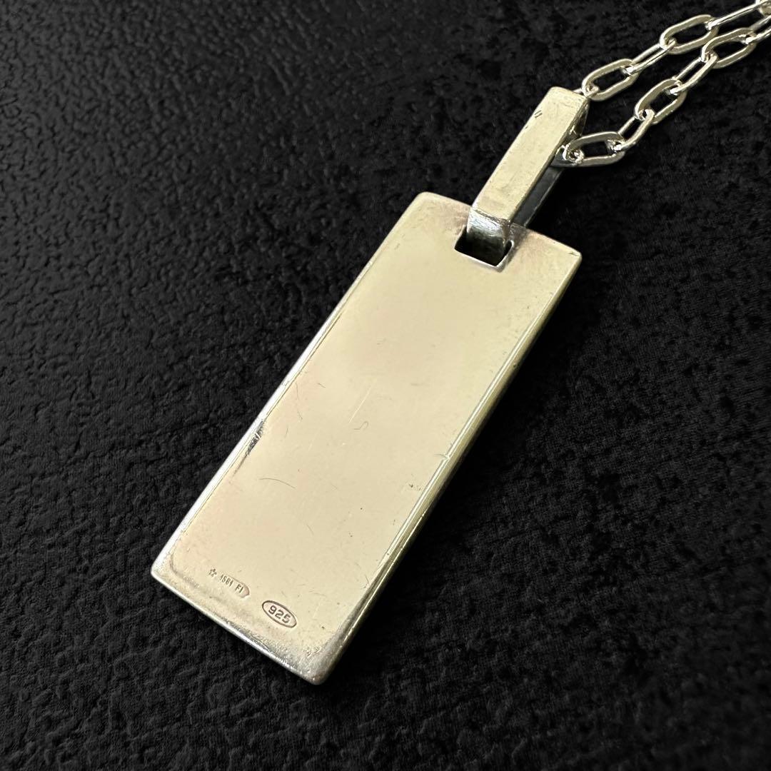 GUCCI SV925 エンボス　Gロゴ　モチーフ　ネックレス