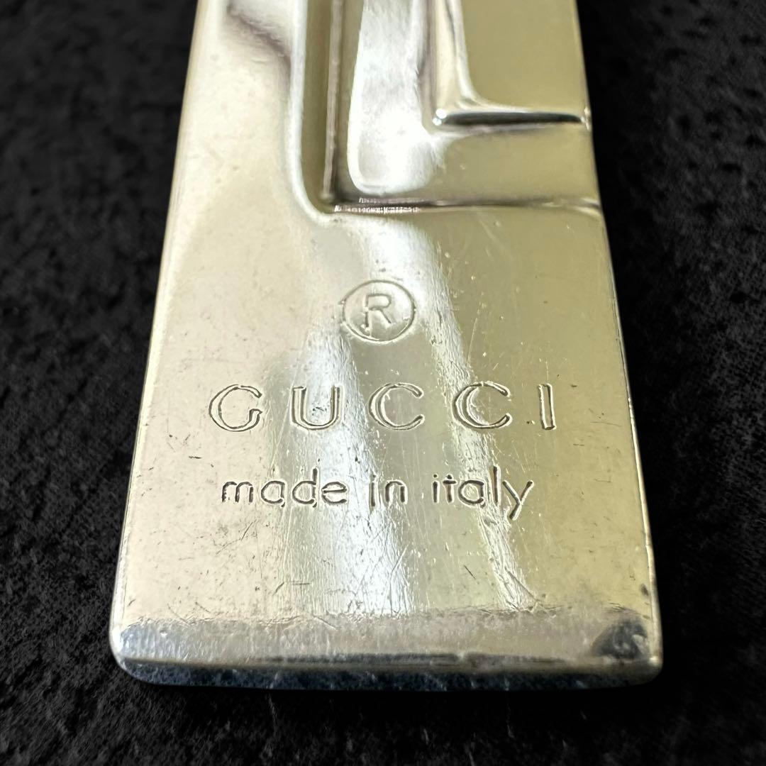 GUCCI SV925 エンボス　Gロゴ　モチーフ　ネックレス
