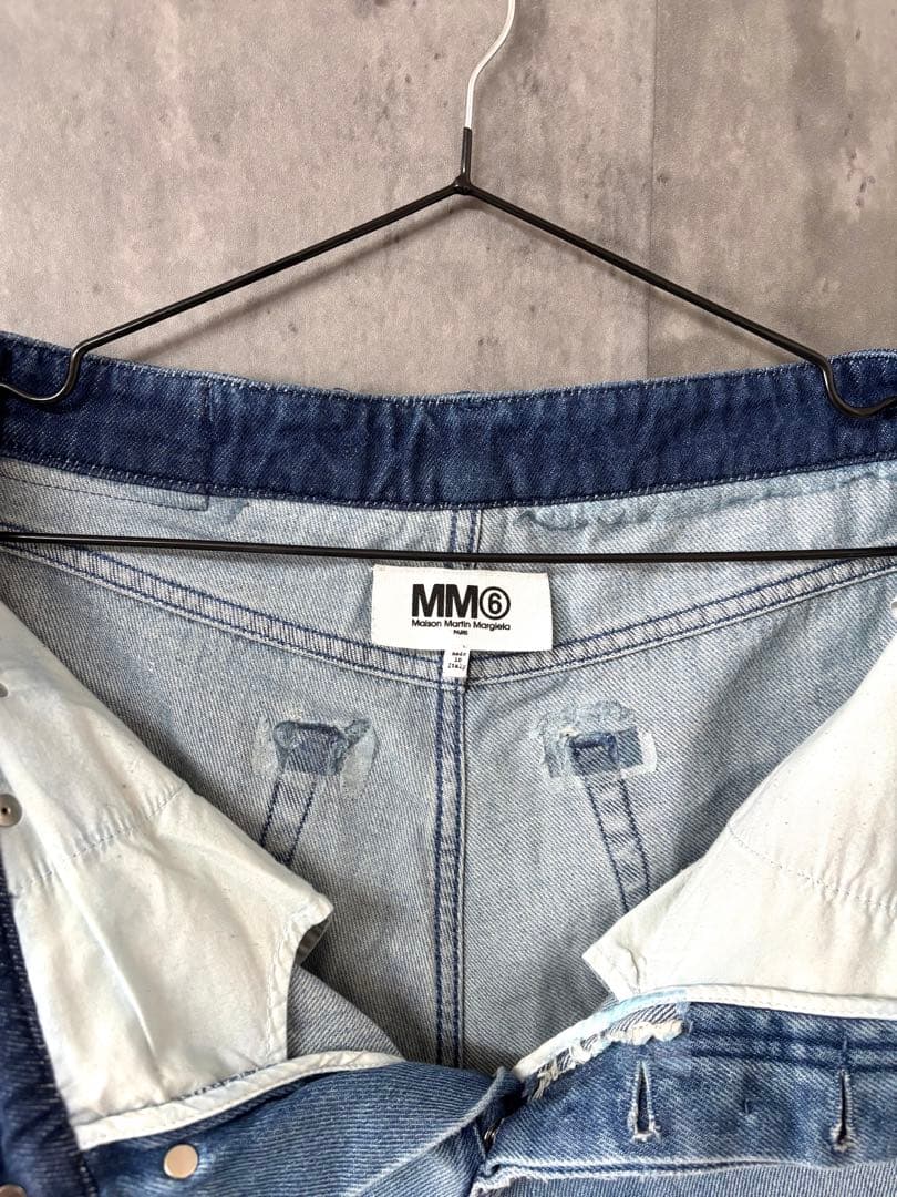 〈早い者勝ち・美品〉マルジェラ　MM6 デニムパンツ　即完売品　切り返し15ss